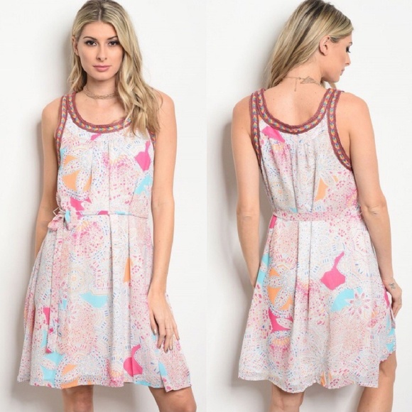 End of Summer Sale Beautiful Multicolor Dress - Picture 2 of 3